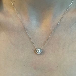 Nordstrom CZ necklace, bracelet, and earring set